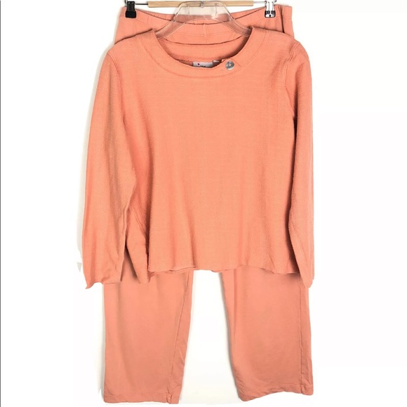 Hot Cotton Pants & Jumpsuits Hot Cotton Textured 2piece Setmade In